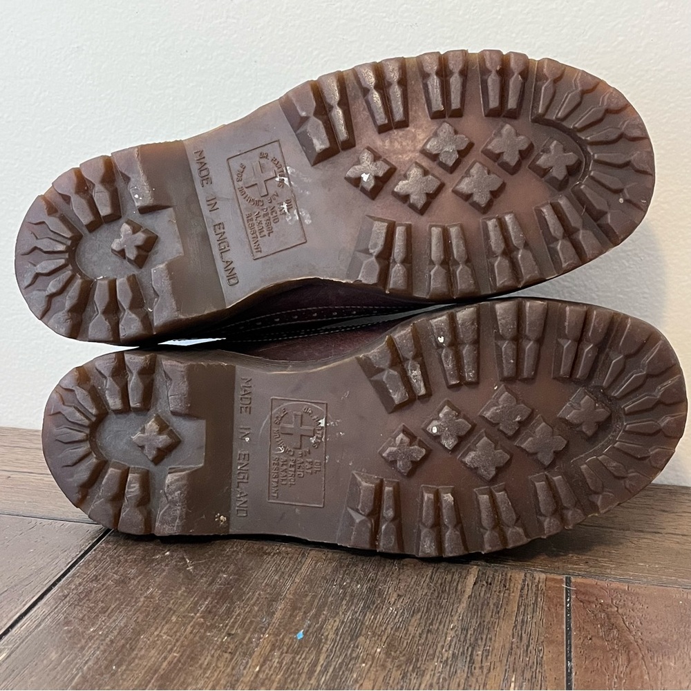 Dr. Martens Brown Wingtip Leather Flats - Picture 9 of 11